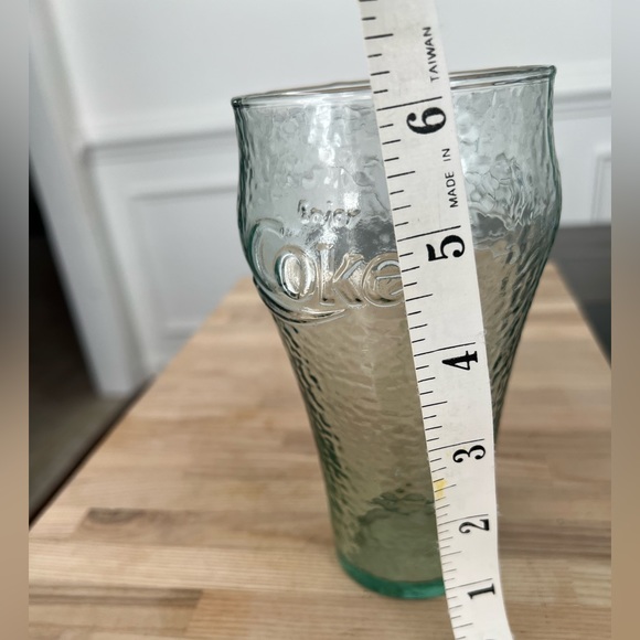 Coca-Cola Vintage Wavy Glass Beautiful Texture 6” Tall Vintage Glass - Picture 5 of 5
